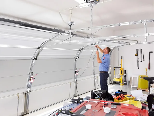 Garage door cable repair service by Monterey Park Garage Door Repair in Monterey Park
