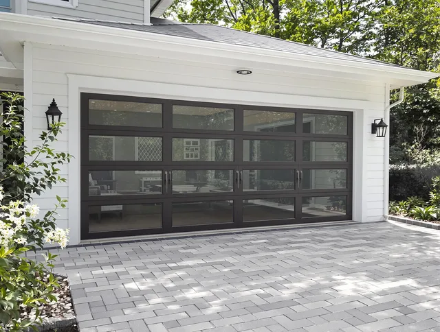 Monterey Park Garage Door Repair design specialist presenting custom garage door options to Monterey Park homeowner