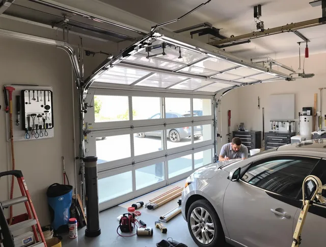 Garage door noise reduction service by Monterey Park Garage Door Repair in Monterey Park