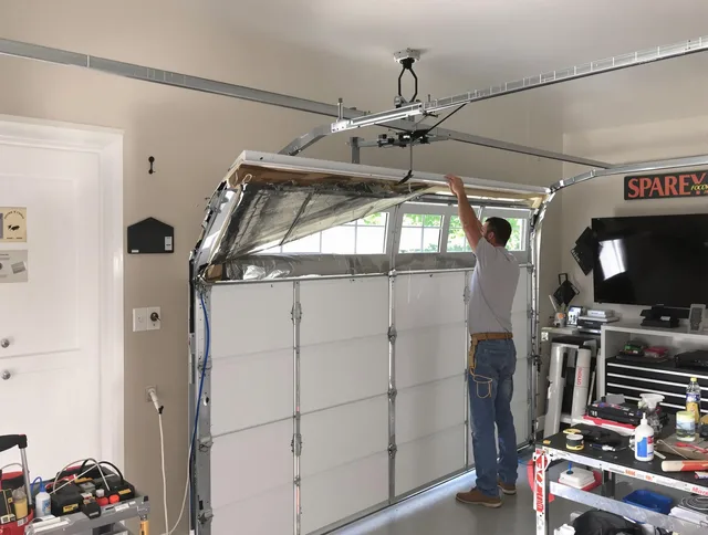 Garage door section replacement by Monterey Park Garage Door Repair in Monterey Park
